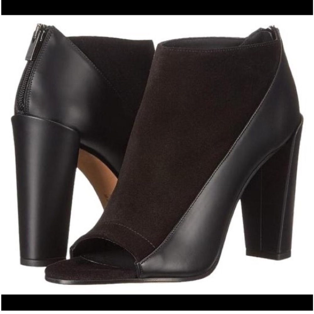 New Vince Bayard Peep Toe Bootie in black-size 6.5 US| 37 EUR